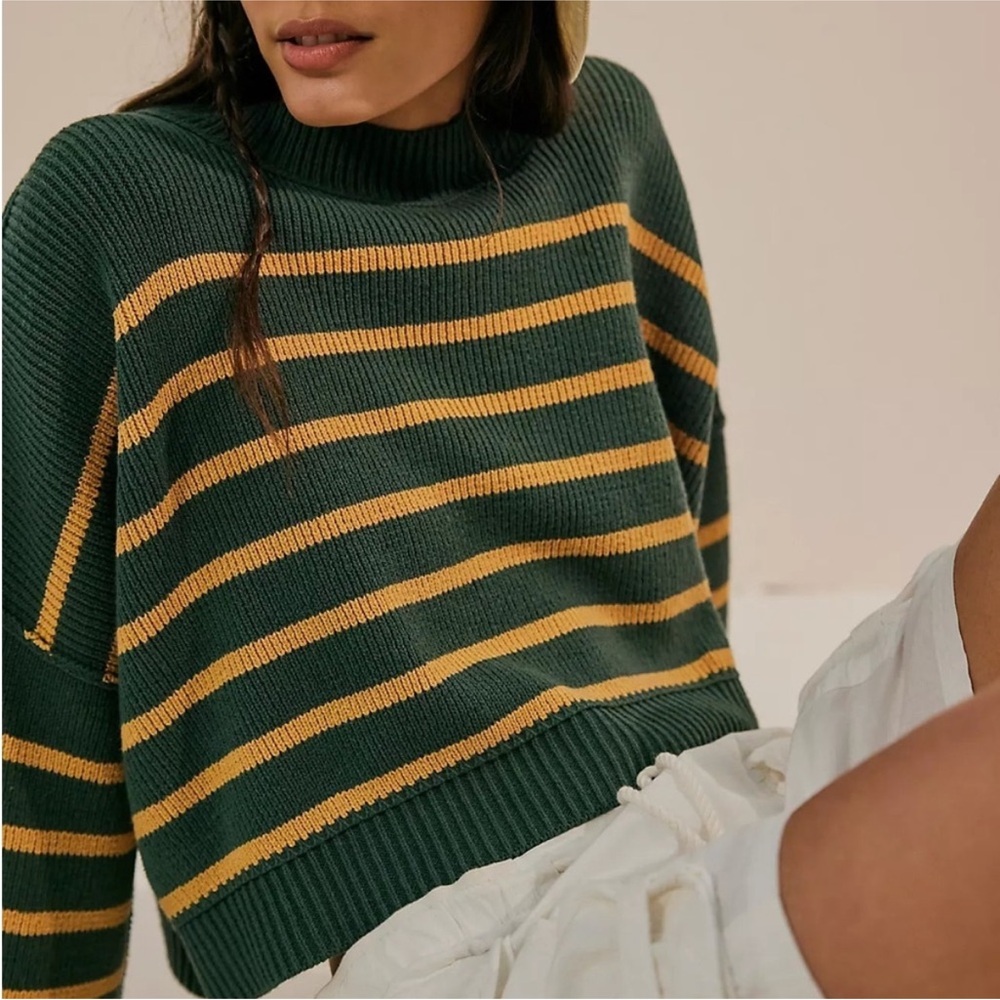 Free People Easy Street Cropped Tunic Sweater - Picture 2 of 3